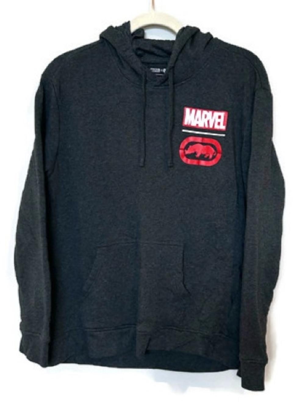Marvel x Ecko Unlimited Spiderman Graphic Grey Hoodie with front pocket 2002